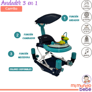 Andador 3 en 1 (Carrito)