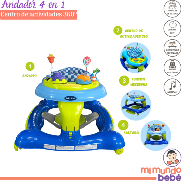 Andador 4 en 1 (Centro de actividades 360º)