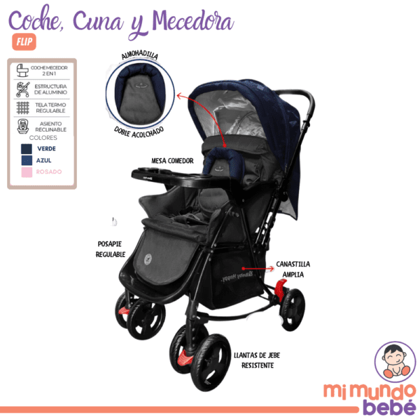 Coche, Cuna y Mecedora Flip